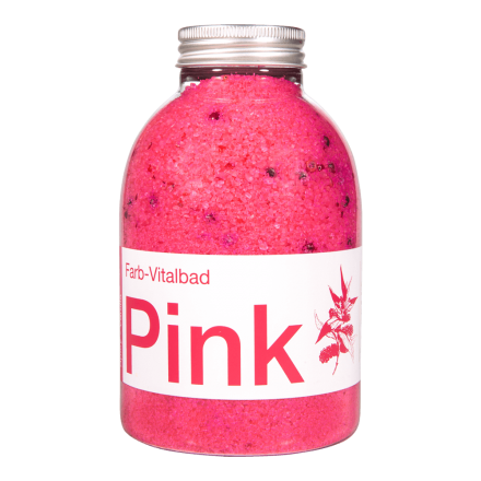 Farb-Vitalbad Pink, Flasche 500g