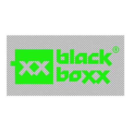 Aufkleber Blackboxx Logo - transparenten Hintergrund