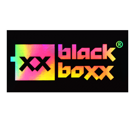Aufkleber Blackboxx Logo - Rainbow Hologramm