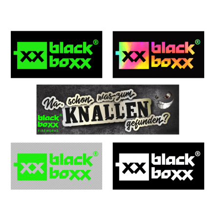 Aufkleber 5er Set Blackboxx Logo