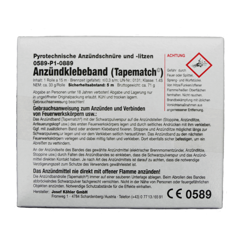 Tape Match, 15 m Rolle